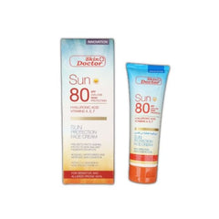 Skin Doctor Sun 80SPF HYALURONIC Acid Vitamins A,E,F Sun Protection Face Cream 125ml