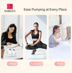 Horigen EaseMore E4 Wearable Breast Pump – Hands-Free Dual Pump with 180ml Bottle