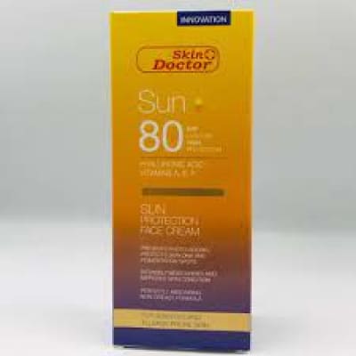 Skin Doctor Sun 80SPF Hyaluronic Acid VITAMIN A,E,F Sun