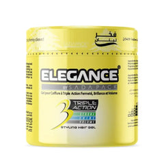 Elegance Triple Action Styling Hair Gel for All Hair Types, Yellow