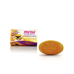 Mena Herbal Soap With Scrub Curcumin Honey 100gm